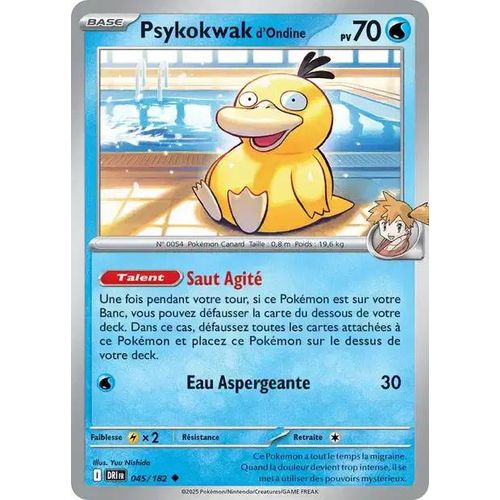 Carte Pokémon - Psykokwak D'ondine - 045/182 - Ev10 Rivalités Destinées