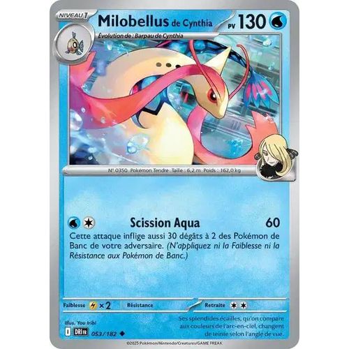Carte Pokémon - Milobellus De Cynthia - 053/182 - Ev10 Rivalités Destinées