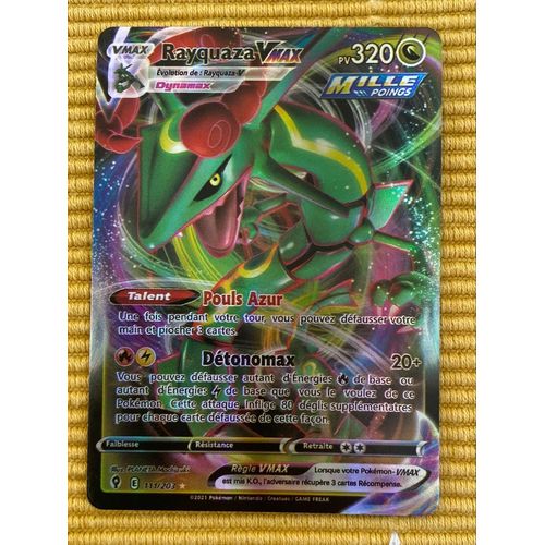 Carte Pokémon Rayquaza Vmax 111/203 ¿ Évolution Céleste ¿ Très Bon État