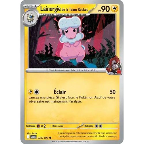 Carte Pokémon - Lainergie De La Team Rocket - 073/182 - Ev10 Rivalités Destinées