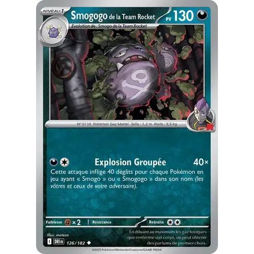 Carte Pokémon - Smogogo De La Team Rocket - 126/182 - Ev10 Rivalités Destinées