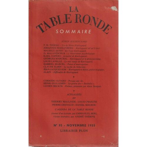 La Table Ronde N° 95 , Novembre 1955