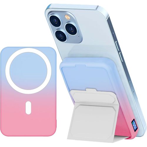 Batterie Externe Avec Mag-Safe,10000mah Power Bank Magnétique Sans Fil Avec Support Pliable,Pd 22.5w Charge Rapide Powerbank,Chargeur Portable Compatible Pour Iphone 15/15pro Max/1[Ind6171311]