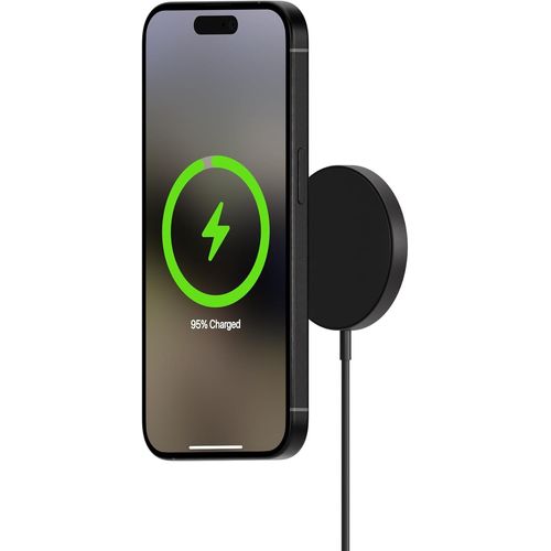 Chargeur Sans Fil Magsafe Compatible Avec Les Téléphones Iphone 15/14/13/12 Series Avec Câble Usb-C Intégré De 1,2 M - Noir Mat[Ind6171405]