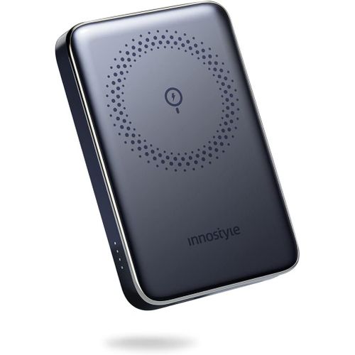 Powerbank Powermag Slim, Induction Rapide Pour Magsafe 10000mah, Charge Rapide, Batterie Externe Pour Iphone 16/15/14/13, Usb-C, Noir[Ind6171071]