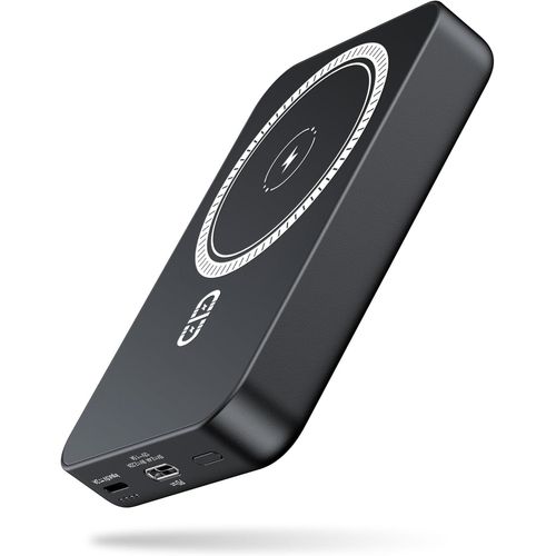 Batterie Externe Magnétique 10000mah Power Bank: Portable Powerbank Magnetic Sans Fil Chargeur Avec Pd 20w Câble Usb-C | Compatible Avec Iphone15 14 13 12 Pro Promax | Noir Foncé[Ind6171349]