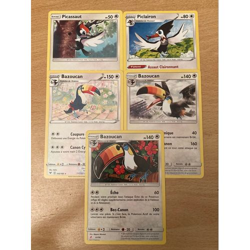 (2748) Picassaut + Piclairon + 3x Bazoucan (Pokemon) 