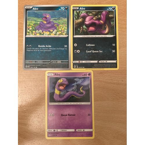 (3136) 3x Abo (Pokemon) 