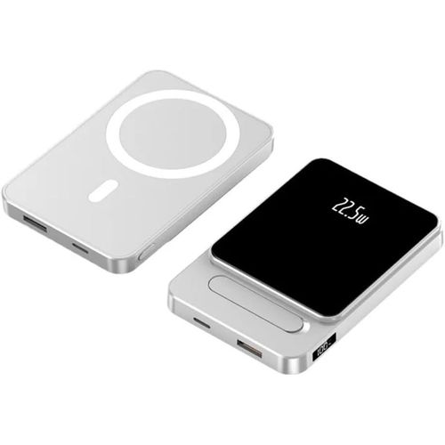 Powerbank Sans Fil 5000 Mah Boostcharge 15w Chargeur Sans Fil Magnétique/Charge Super Rapide 22,5w/Sans Fil 2 En 1 \U2013 Compatible Avec Iphone 16,15,14,13,12 (+Modèles Pro/Max)[Ind6171364]