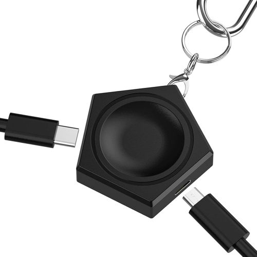 Chargeur Portable Pour Samsung Galaxy Watch 6/6 Classic, Porte-Clés Magnétique Sans Fil Avec Port Usb C Et Micro Port (Câble De Charge Non Inclus)[Ind6171637]