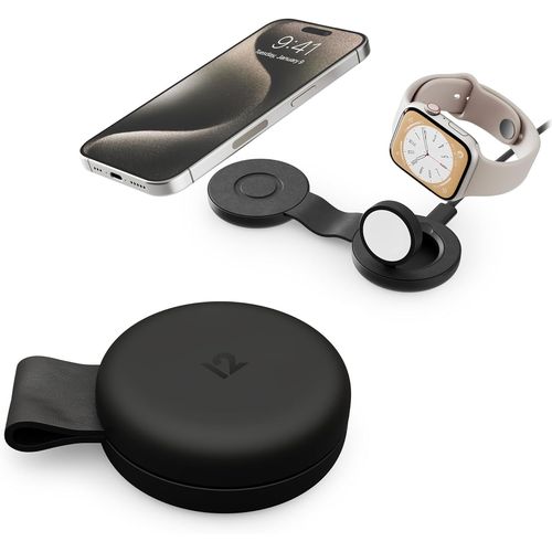 Butterfly Se Chargeur De Voyage 2-En-1 Qi2 Pour Iphone, Airpods Et Apple Watch Noir[Ind6170790]