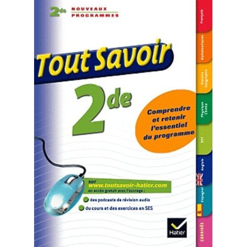 Tout Savoir 2de