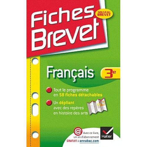 Fiches Brevet Français 3e