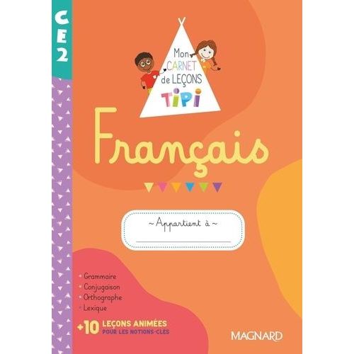 Français Ce2 - Mon Carnet De Leçons Tipi