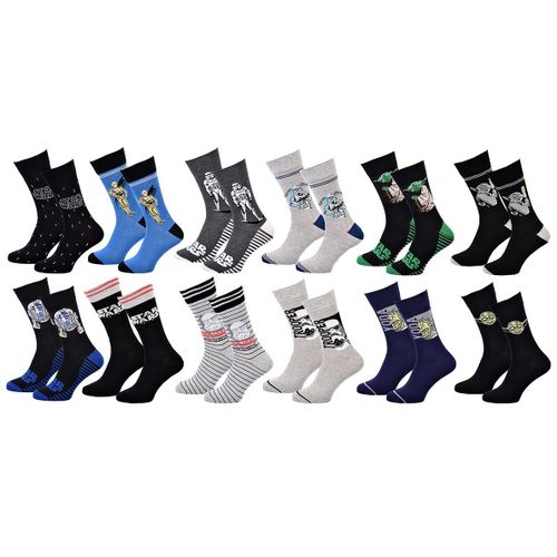 Chaussettes Pack Homme Disney Star Wars Pack 12 Paires Stw24