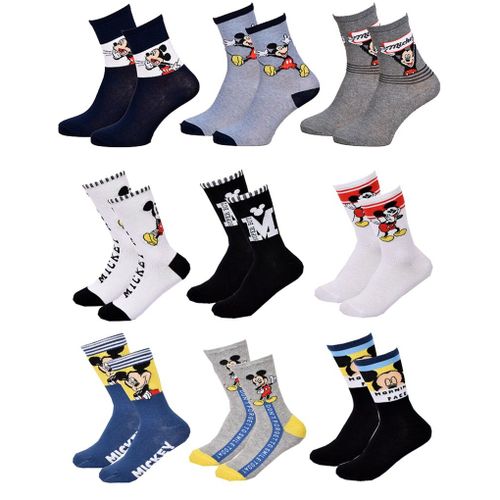 Chaussettes Pack Garçon Disney Mickey Mouse Pack De 9 Paires Chaussettes Surprise