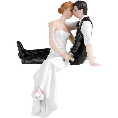 Resin Wedding Cake Toppers,Wedding Cake Figurines,Wedding Cake Decorations Resin Figurine For Bride And Groom Couple Funny Wedding Cake Topper