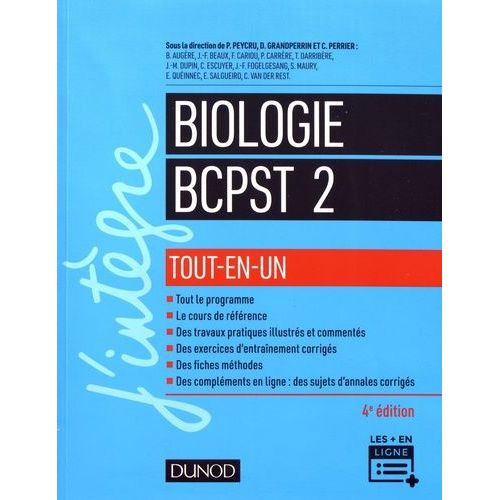 Biologie Tout-En-Un Bcpst 2