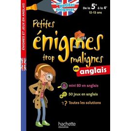 Petites Énigmes Trop Malignes En Anglais - De La 5e À La 4e