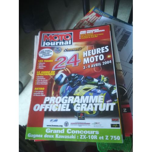 Programme 24 Heures Moto 2004