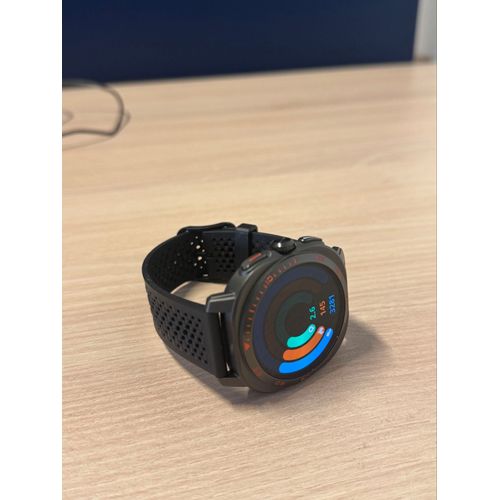Montre Connectée Aurafit Am32 - Écran Amoled, Avec Bracelet Orange Sport