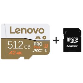 Lenovo Pro Plus A2 4K 512 Go micro SDXC Carte mémoire flash - Class 10