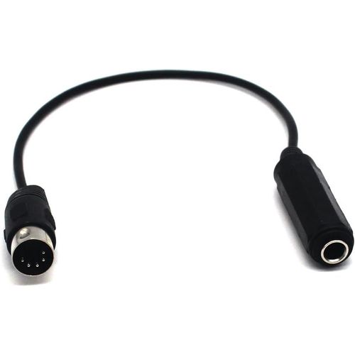 YEMAESRE-Câble Audio Din 5 Broches Mâle Vers 6,35 Mm Femelle Trs Pour Mixeur, Clavier Midi, Guitare Midi, Piano Électrique Et Plus (0,3 M)