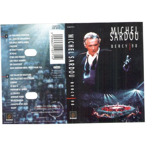 K7 Audio Michel Sardou Bercy 98