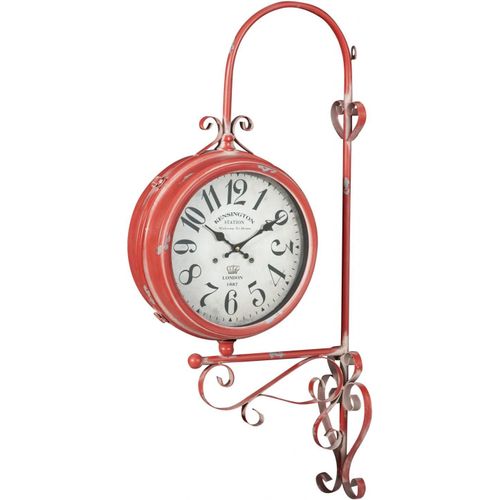 YEMAESRE-Horloge Murale Vintage 97 X 47 X 19 Cm - Horloge Murale De Cuisine En Fer Blanc - Montres De Cuisine Double Face