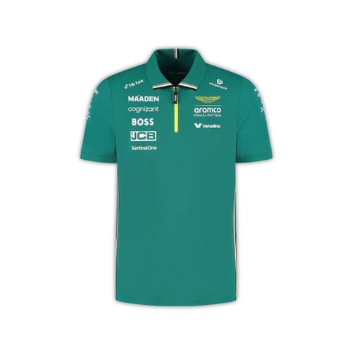 Polo De L'équipe Aston Martin Officiel Formule 1 Homme Vert
