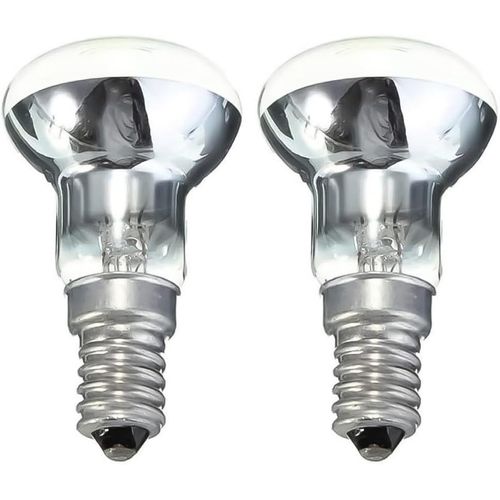 LETNERNY-2 Pack 40W E14 R50 Ses Ampoule Réflecteur Dimmable Doré Petit Bouchon Vis,Spot Ampoules Halogènes Lumière C 2700K