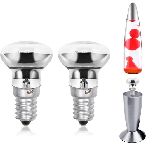LETNERNY-30W R39 E14 Ampoule Lampe Lave Ampoules Réflecteur Ses Petite Vis Ampoule Chauffante Pour Lampe Lave, Blanc Chaud 2700K (2-Pack)