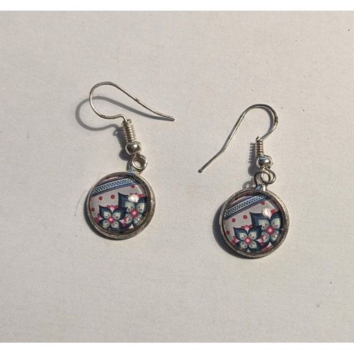 Boucles D'Oreilles Pendantes "Fleurs"