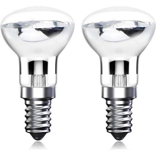 LETNERNY-Ampoules De Lampe À Lave R39 E14 30W, Petites Ampoules De Lampe À Lave À Réflecteur Ses À Vis , Blanc Chaud 2800K R39 À Intensité Variable (2 Unité)