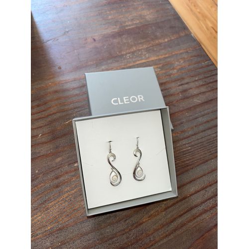 Boucles D¿Oreilles Cleor - Oeil De Sainte Lucie - Envoyé Avec Boîte D¿Origine