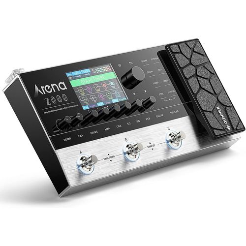 LETNERNY-Arena2000 Pédale Multi-Effets, 278 Effets, 100 Ir, Boucle Des Années 60, Boîte À Rythmes, Pédale De Guitare À Modélisation D'Ampli, Pr En Charge Xlr, Bluetooth, Entrée Midi