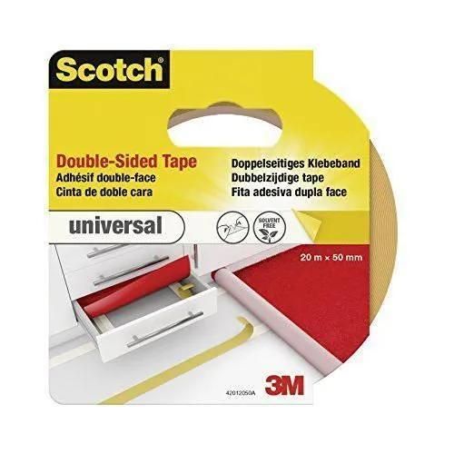 Scotch 19500188339 Ruban adhésif universel double face 50mm x 20m 1 Rouleau - 42012050