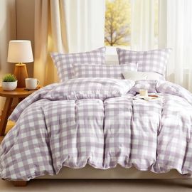 LETNERNY-Parure De Lit Double En Mousseline 4 Pièces 135 X