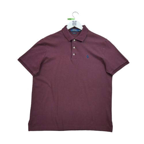 Reconditionné - Polo Manches Courtes Homme - Taille M - Homme - Bordeaux