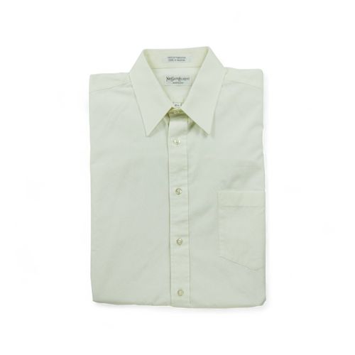 Reconditionné - Chemise Classique Homme Uni Jaune - Taille M - Homme - Jaune