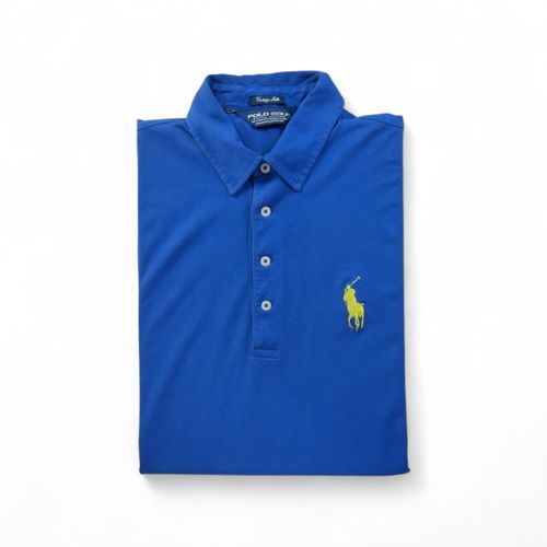 Reconditionné - Polo Manches Courtes Homme Golf - Taille L - Homme - Bleu