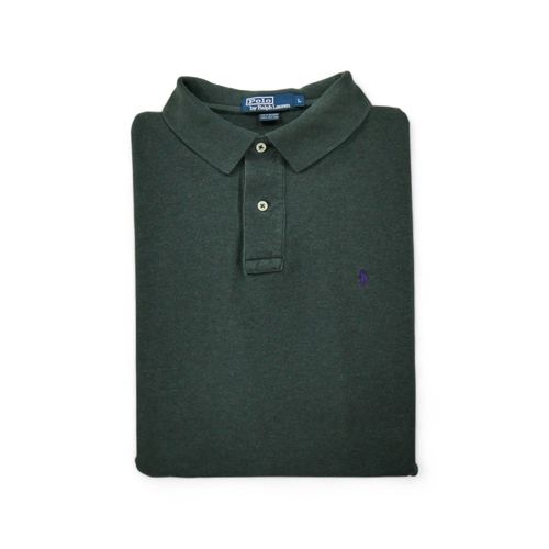 Reconditionné - Polo Manches Longues Homme Gris - Taille L - Homme - Gris