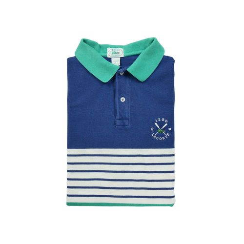 Reconditionné - Polo Manches Courtes Homme Izod Bleu - Taille L - Homme - Bleu