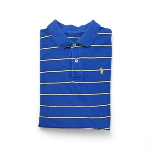Reconditionné - Polo Manches Courtes Homme Bleu - Taille M - Homme - Bleu