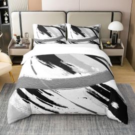LETNERNY-Parure De Lit Moderne Et Contemporaine 100 % Coton Avec