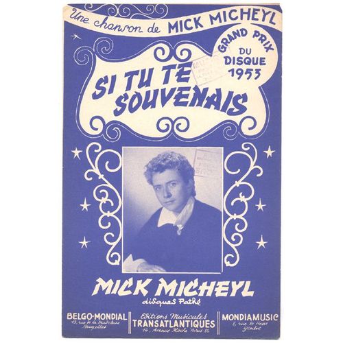 Si Tu Te Souvenais (1954) Mick Micheyl