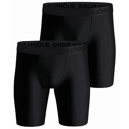Björn Borg 2-Pack Performance Boxers Long Leg Noir