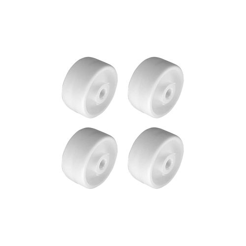 meimieshop-4X Roulette Plastique Rigide Blanc 25Mm Universelle Galet Poulie Roue Rouleau Meuble Porte Coulissante Tiroir Lit Placard