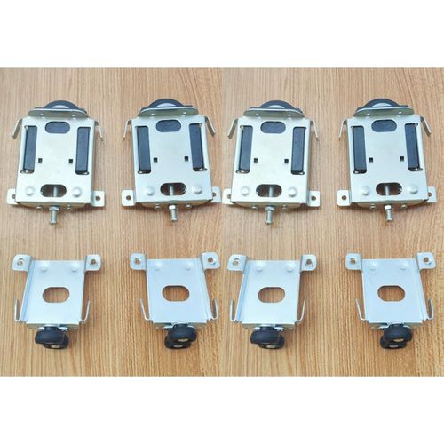 Meimieshop-Uni-Fine 4 Groupes De Portes Coulissantes Pour Porte De Penderie,Roulettes En Alliage De Fer En Nylon Pour Armoire,Vitrine,Roulettes De Rechange,Cabinet,Fenêtre