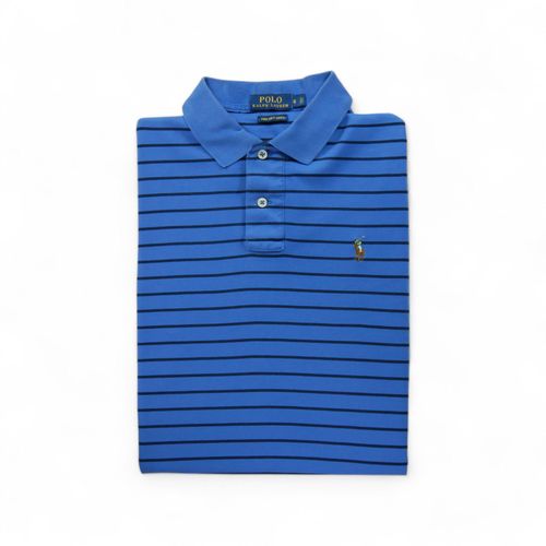 Reconditionné - Polo Manches Courtes Homme Bleu - Taille S - Homme - Bleu